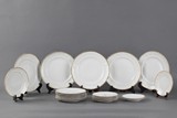 A set of 21 plates