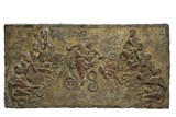 A STONE RELIEF 'DANCING FIGURES' PANEL