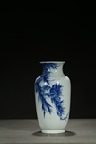 WANG BU: BLUE AND WHITE 'BIRDS ON BRANCH' VASE 