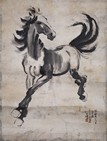 XU BEIHONG: INK ON PAPER 'GALLOPING HORSE' PAINTING