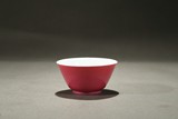 A RUBY RED GLAZED WINE CUP
