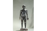 A LARGE BRONZE STANDING ACUPUNCTURE FIGURE 