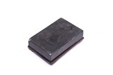 A RECTANGULAR INKSTONE WITH WOOD STAND