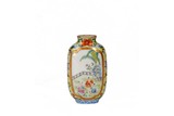A CHINESE FAMILLE ROSE 'BOYS' AND IMPERIAL POEM SNUFF BOTTLE