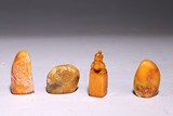 A GROUP OF FOUR SHOUSHAN STONE SEALS
