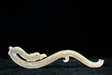 A CHINESE CELADON JADE 'DRAGON' PLAQUE
