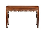 A CHINESE HARDWOOD LONG TABLE
