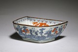 A CHINESE BLUE AND WHITE IRON RED IMMORTALS BOWL