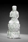 A sculpted Blanc de Chine Guanyin