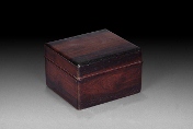 A Chinese square hardwood box
