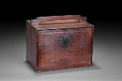 A Chinese hardwood medicine box