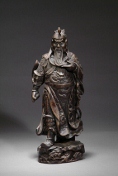 A bronze figure of Guanyu