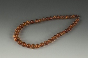 A strand of amber necklace