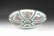 A Chinese 'Flowers' famille rose large charger