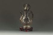 A Chinese carved jade tea ewer