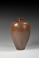 A SOYSAUCE COLOR GLAZED MEIPING VASE