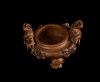 A WELL CARVED BAMBOO CENSER