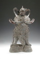 A BRONZE WEI TUO (SKANDA) STATUE