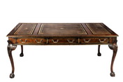 A WESTERN STYLE LONG TABLE WITH DRAWERS