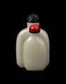 A TWINED JADE SNUFF BOTTLE