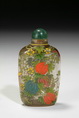 AN ENAMELED GLASS SNUFF BOTTLE