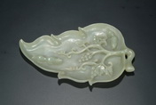 A CELADON HETIAN JADE BRUSH WASHER