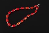 A coral necklace