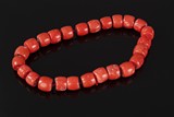 A coral necklace
