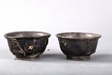 A pair of coconut bowls