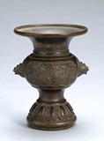 A Chinese bronze #Dragon and Phoenix# vase