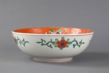 A painted birds and flowers porcelain bowl