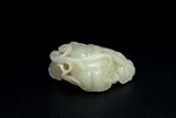 A Chinese carved jade #Lotus# ornament