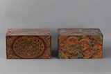 A pair of Tibetan painting boxes
