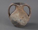 A clay two handle jar