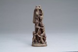 A Chinese Shoushan Stone carved figure of monkeys