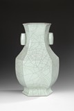 A HEXAGONAL GUAN-TYPE VASE