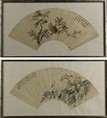 TWO FRAMED FAN LEAF PAINTINGS，BY JIANG HANTING AND JU LIAN