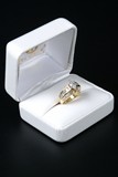 18K YELLOW GOLD DIAMOND LADIES RING