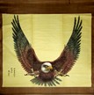 A VERY LARGE INK PAINTING 'EAGLE'