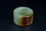 A CHINESE JADE HAIR RING