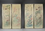 FOUR (4) CHINESE FRAMED PAINTINGS OF BIRDS