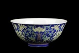 A FAMILLE ROSE 'CHRYSANTHEMUM AND BATS' BOWL