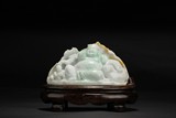 A JADEITE MAITREYA BUDDHA CARVING