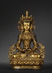 A GILT BRONZE BODHISATTVA FIGURE