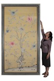 A RARE LARGE KESI PANEL 'PEONY FLOWERS'