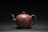 JING XICHEN: A RED CLAY 'GAO DENG' TEAPOT