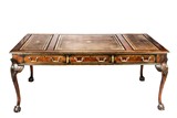 A WESTERN STYLE LONG TABLE WITH DRAWERS