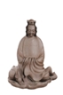 A LARGE YIXING GUANYIN STATUE