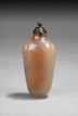 A CARVED AGATE SNUFF BOTTLE