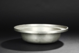 AN INCISED AND INSCRIBED ALUMINUM BASIN